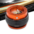 NRG Quick Release Kit - Pyramid Edition - Orange Body / Black Pyramid Ring