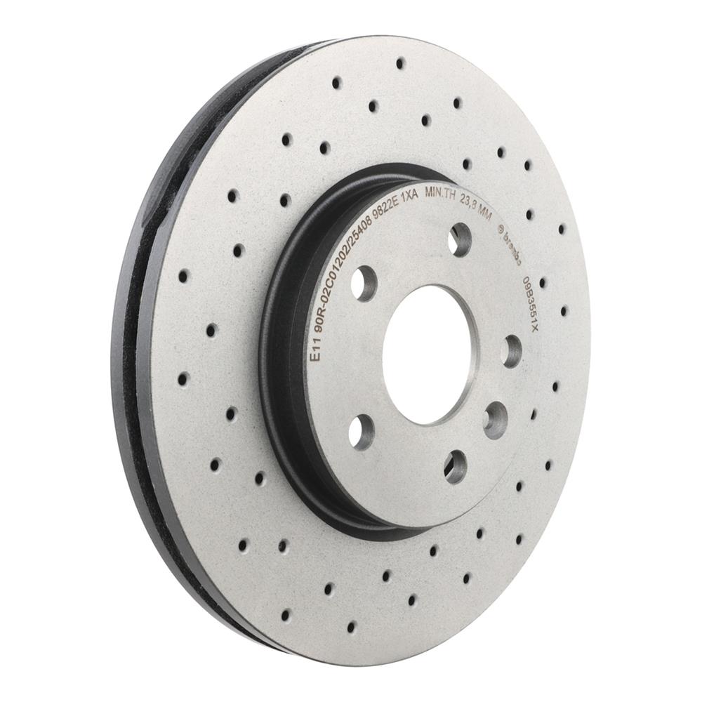Brembo 11-15 Chevrolet Cruze/2016 Cruze Limited Front Premium Xtra Cross Drilled UV Coated Rotor