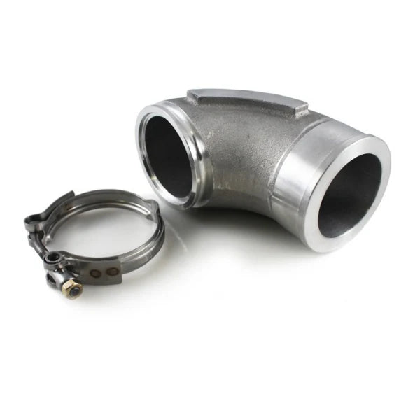 ~(2 lbs. 6X6X4)~ 90 Degree Compressor Elbow AND V-Band Clamp (S300SX-E Turbos)