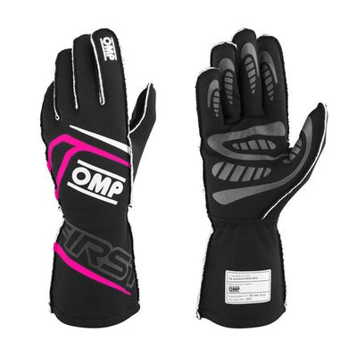 OMP FIRST GLOVES FIA 8856-2018 MY2025 NAVY BLUE / TIFFANY SZ XL