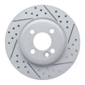 R1 02-08 Mini Cooper (Excl Clubman Front Right Drilled & Slotted Geoperformance Rotor