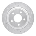 DFC 10-11 Ford Ranger (USA/Canada) Rear Right Drilled & Slotted Silver Brake Rotor