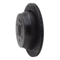 R1 15-20 Chevrolet Colorado Rear Right Drilled & Slotted Black Brake Rotor