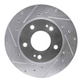 DFC 98-98 Eagle Talon Front Left Drilled & Slotted Silver Brake Rotor