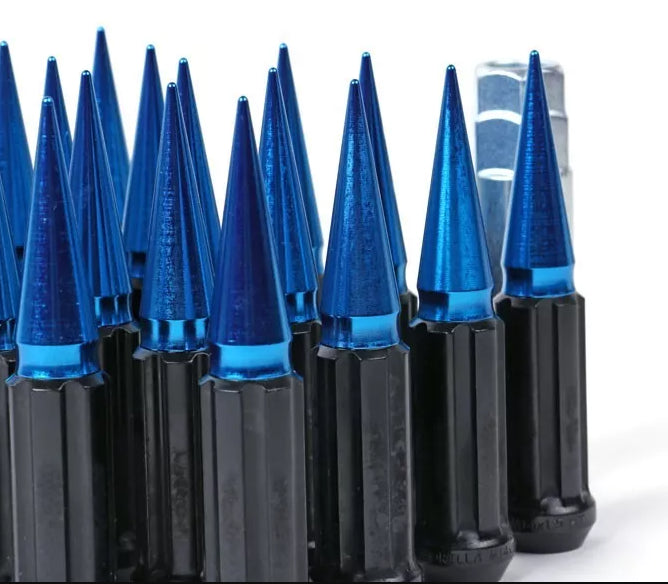 Gorilla 4 LUG 12-1.50 SHORT SPIKE KIT BLUE
