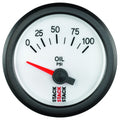 Autometer Stack 52mm 0-100 PSI 1/8in NPTF Electric Oil Pressure Gauge - White