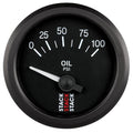 Autometer Stack 52mm 0-100 PSI 1/8in NPTF Electric Oil Pressure Gauge - White