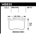 Hawk 13-17 Mercedes-Benz SL550 Performance Ceramic Street Front Brake Pads