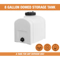 RESERVOIR,DOMED,POLY, 8 GALLON