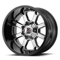 XD825 20X12 5X5.5/150 PVD G-BLK LIP -44MM