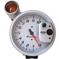 Autometer Equus 10K RPM 5in Tachometer Pedestal w/ External Shift-Lite 6000 Series - Black