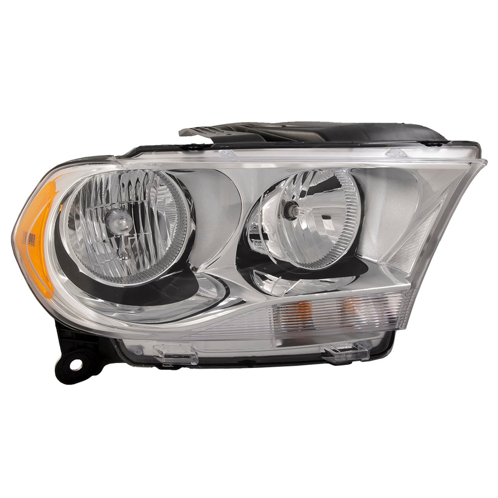 RH HEADLAMP ASSY COMPOSITE; HALOGEN; CHROME TRIM; DURANGO 1113