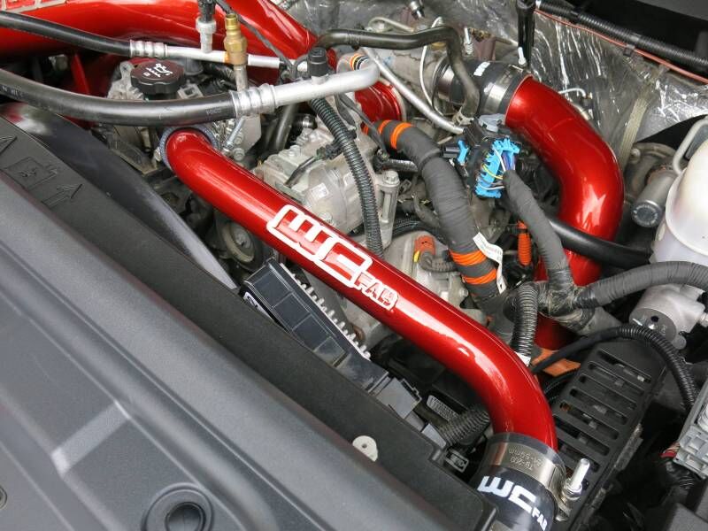 1116 DURAMAX LML UPPER COOLANT PIPE BENGAL BLUE