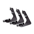 OE Xtreme Side Steps Mounting Brackets Only Textured Black 2018-2026 Jeep Wrangler Go Rhino