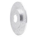 DFC 2006 Buick Terraza Rear Right Drilled & Slotted Silver Brake Rotor