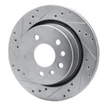 DFC 01-01 Cadillac Catera Rear Left Drilled & Slotted Silver Brake Rotor