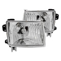 ANZO 1998-2000 Nissan Frontier Crystal Headlights Chrome