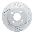 R1 18-22 Ford Ecosport Rear Right Drilled & Slotted Geoperformance Rotor