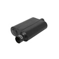 40 Series Delta Flow Chambered Muffler 40 Delta Flow Stainless Steel 2.50 Offset In 2.50 Center Out Aggressive Sound Flowmaster