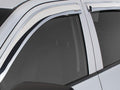 Stampede 2002-2008 Dodge Ram 1500 Extended Cab Pickup Tape-Onz Sidewind Deflector 4pc - Chrome