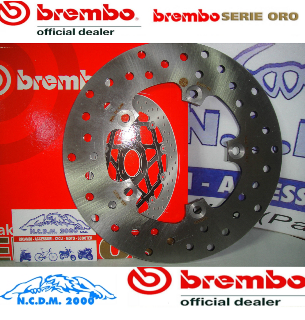 Brembo OE 00-03 BMW C1 Executive 125cc 220x4.5mm Brake Disc - Front Fixed