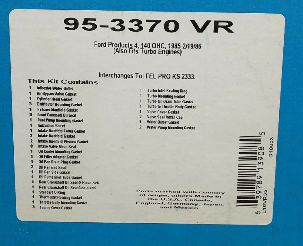 ENGINE KIT GASKET SET