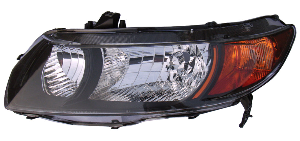 LH HEADLAMP LENS/HOUSING; 2DR COUPE; CIVIC 0607