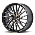 NEWTON 18x8 5x112.00 SATIN BLACK W MACHINED DARK TINT FACE (35 mm)