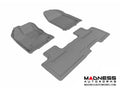 3D MAXpider 2007-2014 Ford Edge Kagu 1st & 2nd Row Floormats - Gray