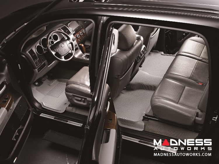 3D MAXpider 2007-2014 Ford Edge Kagu 1st & 2nd Row Floormats - Gray