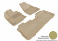 3D MAXpider 2010-2017 GMC Terrain Kagu 1st & 2nd Row Floormats - Tan