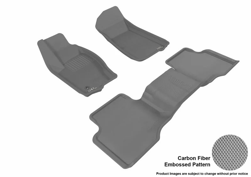 3D KAGU FLOOR MAT 2 ROW SET GRAY