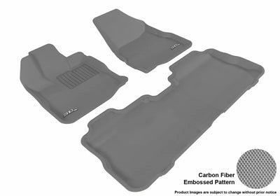 3D KAGU FLOOR MAT 2 ROW SET GRAY