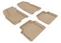 3D MAXpider 2007-2011 Chevrolet Aveo Kagu 1st & 2nd Row Floormats - Tan