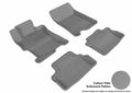 3D MAXpider 2008-2012 Honda Accord Coupe Kagu 1st & 2nd Row Floormats - Gray