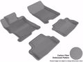 3D MAXpider 2008-2012 Honda Accord Coupe Kagu 1st & 2nd Row Floormats - Gray