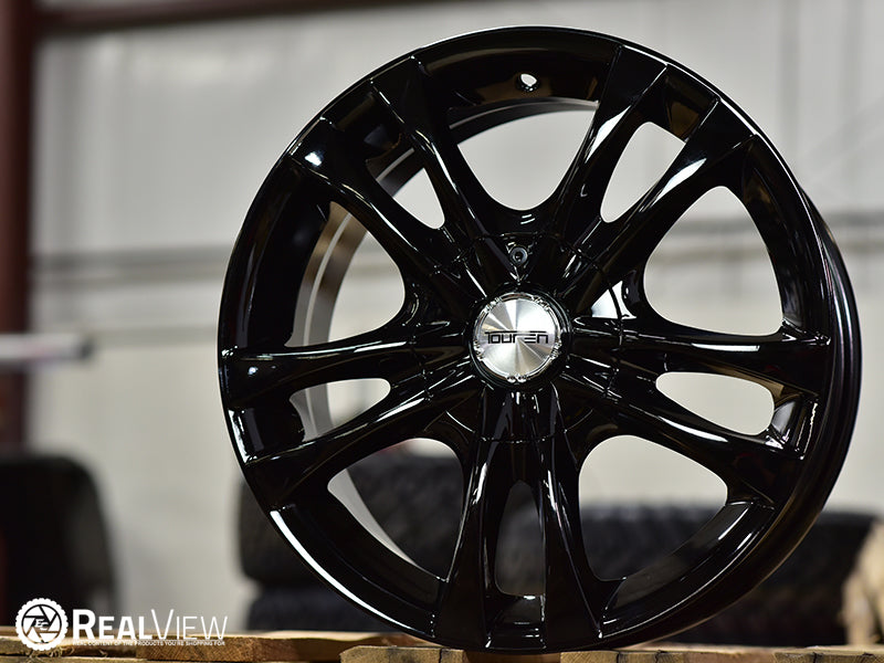 Touren 3222 TR22 16x7 / 5x100/114.3 BP / 40mm Offset / 72.62mm Hub Gloss Black Wheel