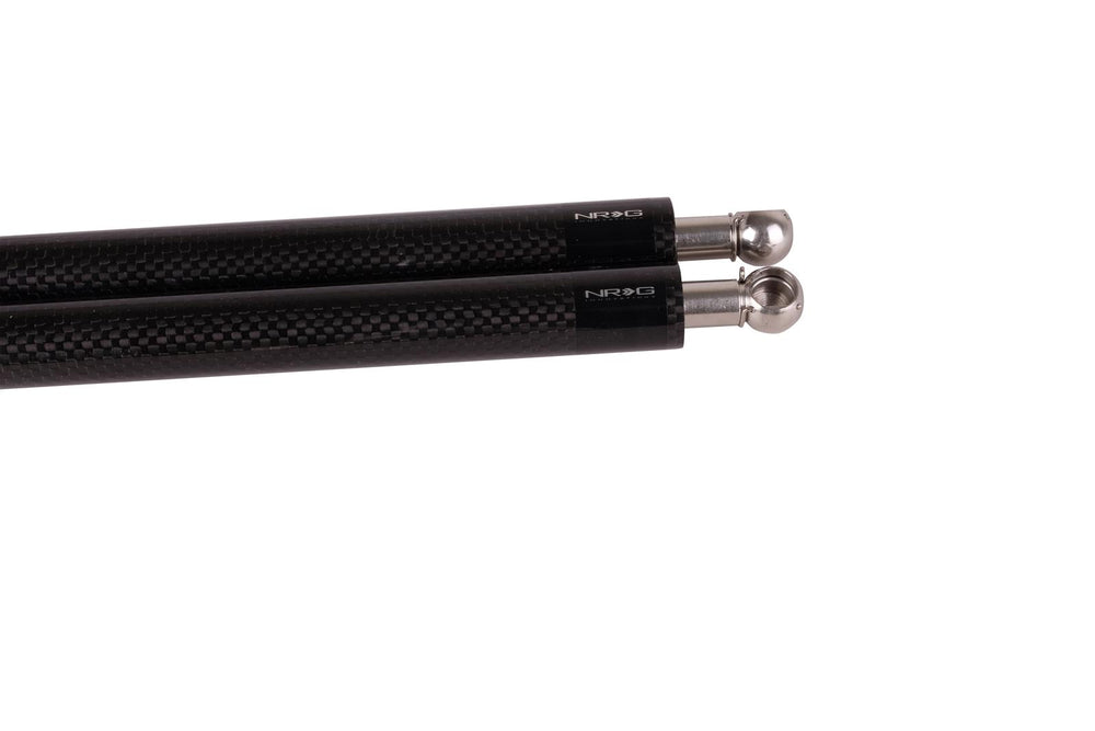 NRG Carbon Fiber Hood Damper Kit - 03+ Nissan 350Z/G35 (Half Pressure Shocks for CF Hood)