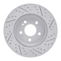 R1 15-23 Mercedes-Benz E350 Rear Left Drilled & Slotted Geoperformance Rotor