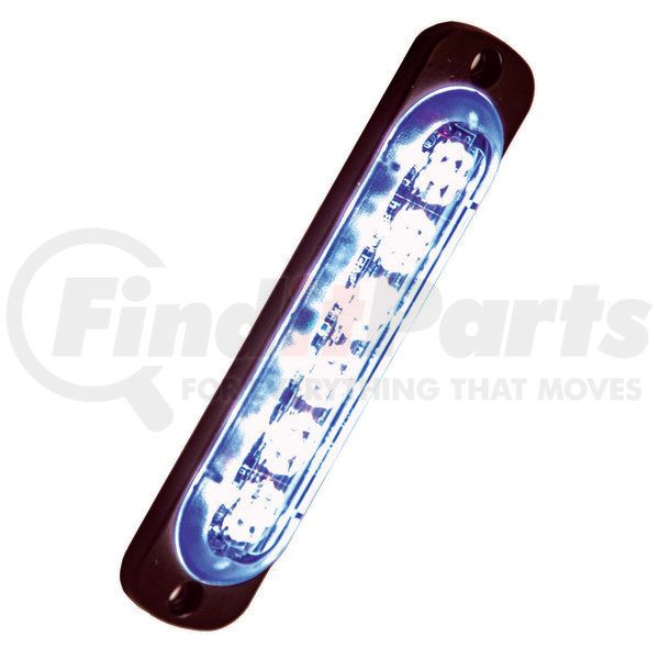 LIGHT,STROBE,4-3/8IN,6-LED,BLUE