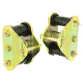 HD Leaf Spring Shackles 87-95 Wrangler YJ Front Includes Urethane Bushings HD Greasable Bolts Pair For Use w/ CE-9033F or CE-9033D RockJock 4x4