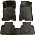 Weatherbeater Front & 2nd Seat Floor Liners For 2006-2011 Civic Black Husky Liners