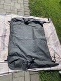 ~(5 lbs. 20X10X10)~ Duster Deck Cover Black Diamond Jeep 03-06 Wrangler; With factory soft top bows folded down