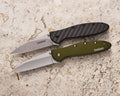 LEEK POCKET KNIFE CPM154 CARBON FIBER STONE WASH BOX