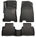 Husky Liners 08-12 Honda Accord (4DR) WeatherBeater Combo Black Floor Liners (One Piece for 2nd Row)
