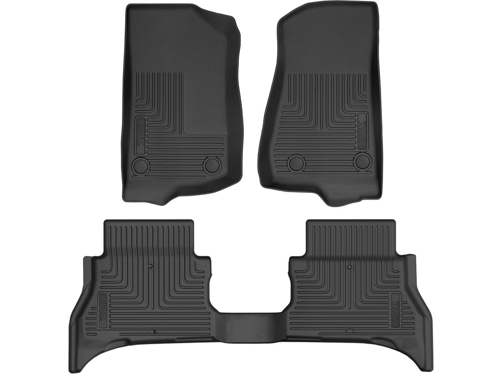 2124 WRANGLER (JL) 4XE ONLY WEATHEREBEATER FR & 2ND ROW FLOOR LINER BLACK
