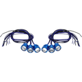 Letric Lighting Royal Flush G2 LEDs Sealed Blue Anodized Body - White/Amber Switchback