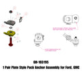 GEN-Y Hitch 1 Pair Plate Style Puck Anchor Assembly For Ford, Gmc - GH-103195