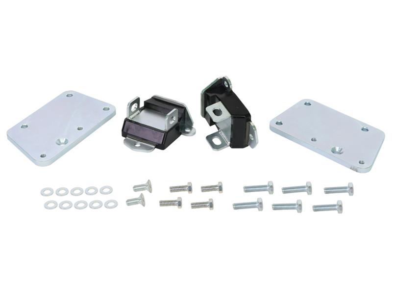 Engine mount - bushings 2 Bushings 2 Plates 12 Bolts 10 Washers Grease Install Guide