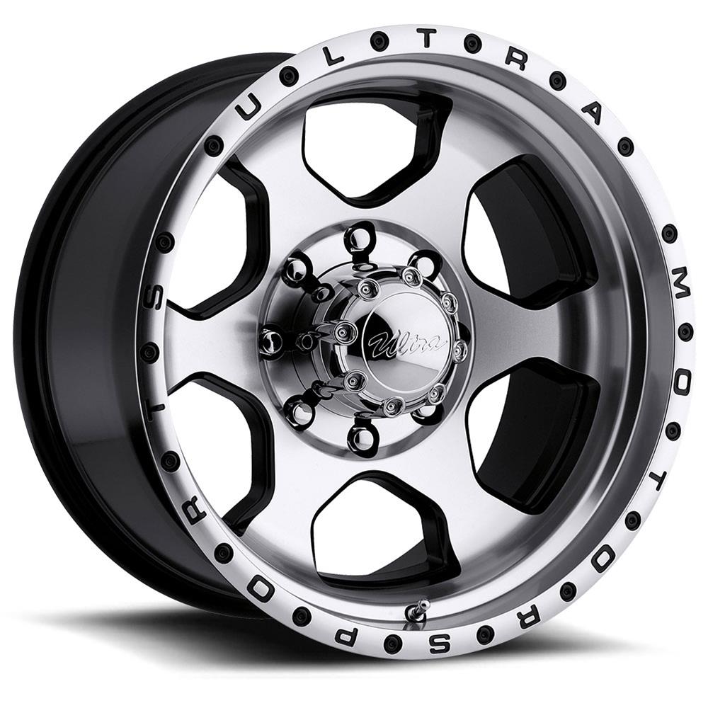 Wheel: Ultra; Rouge; Diamond cut; 17 - 8; 6 - 5.5" Bolt circle